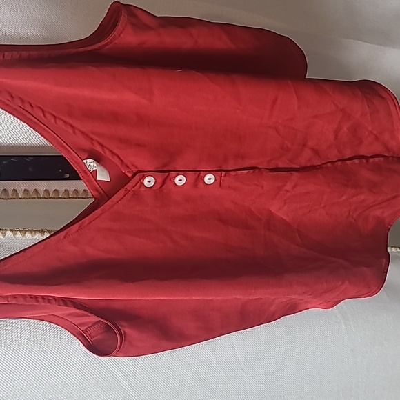 Cherry RED Free People Tank Buttery Soft - Picture 2 of 5